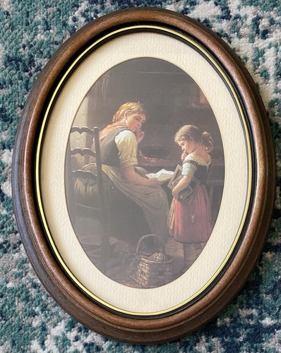 Michael oval framed print - oval,