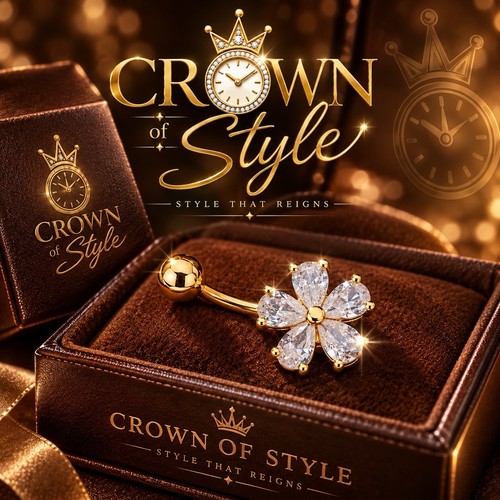 Stunning 18k gold plated - gold, white