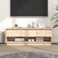 Modern Solid Wood Pine TV Cabinet Bedroom Living Room Media Unit vidaXL