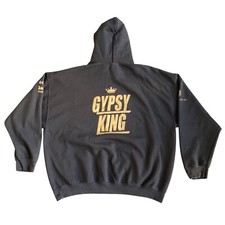 Tyson Fury Gypsy King Goldstar Hoodie Sweatshirt Men's 2XL Black Training Boxing