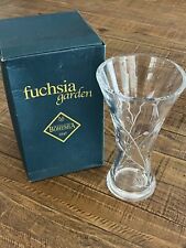 Bohemia Lead Crystal Fuchsia Garden Vase With Original box.