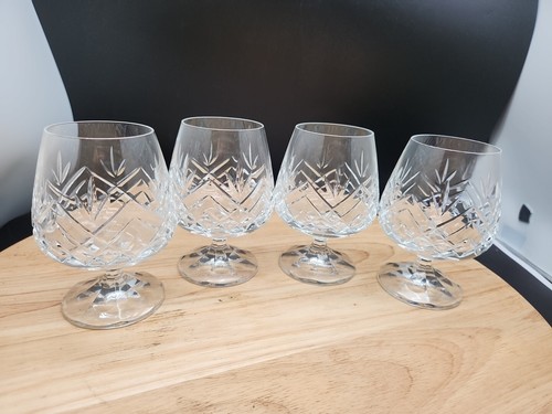 Crystal glass brandy glasses - crystal,