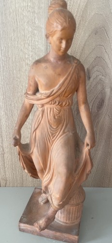 Antique terracotta statue - statue, of
