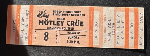 Motley crue nov 8th - nov, 1987