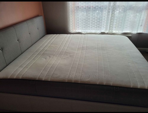 King size bed - with, mattress