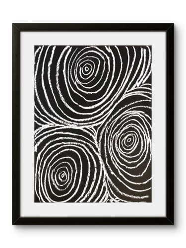 Black white abstract - black,