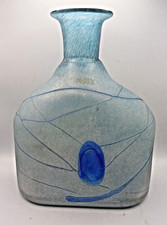 KOSTA BODA BERTIL VALLIEN BLUE GALAXY  VASE ARTIST COLL SWEDISH ART GLASS