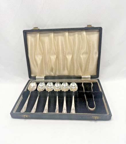 Sterling silver teaspoon set - silver,