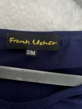 Frank Usher Navy Snake skin