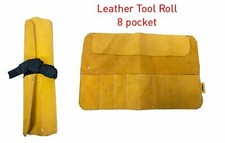 8 Pocket Leather Tool Roll