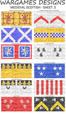 28mm medieval scots flags - 28mm,