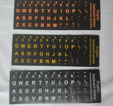 LARGE Thick Keyboard Stickers