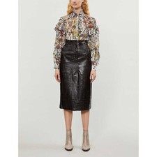 TOPSHOP Pencil Skirt Croc