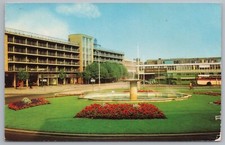 Postcard 1960s Bedford New Shopping Centre Bus Station United Counties Unposted
