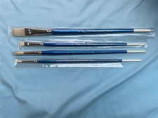 Daler Rowney 4 Bristlewhite Oil Brushes  B24 sizes 3 & 6, B36 size 5, B48 s10