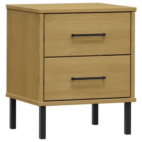 Solid wood pine bedside - wood,