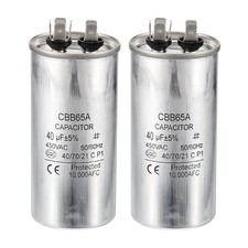 2Pcs CBB65 40uf Run Capacitor