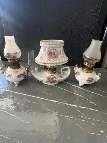 Antique miniature oil - miniature, lamp