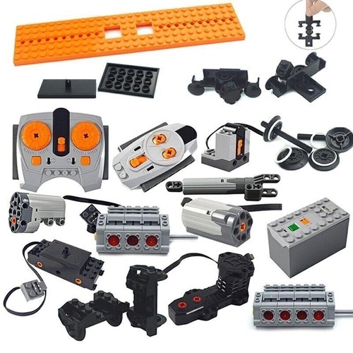 Motorized building block parts - building,