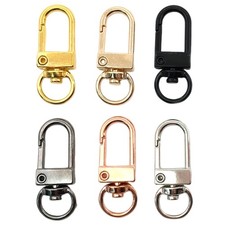 10 Pcs Metal Keychain Hook