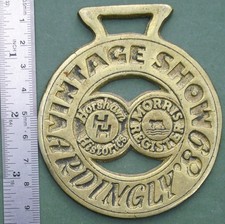 Horse Brass: Ardingly Vintage Show, 1989, Free P&P, rally plaque Vehicle