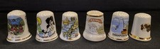 6 Thimbles, Bone China, G.W. Potteries, Finsbury, Birchcroft, Collectables