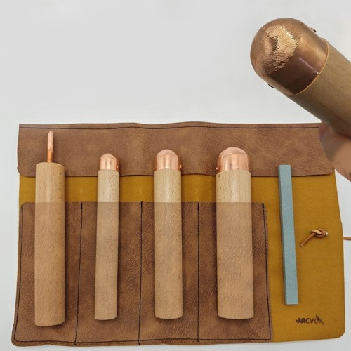 Flints knapping set - knapping, with