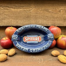 Vintage Shepherd Neame Spitfire Kentish Ale Ceramic Ashtray – Pub Collectible