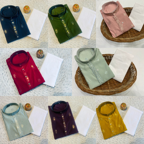 Men cotton kurta pajama - cotton,