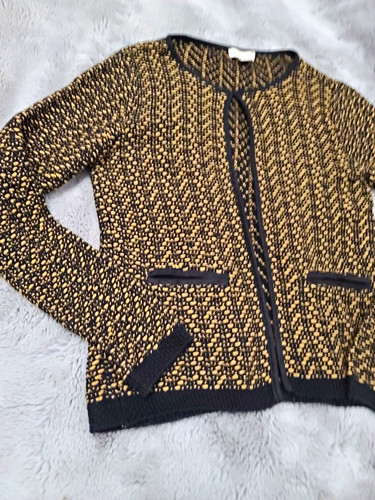Monsoon black gold fleck - black, &