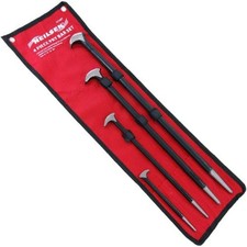 Neilsen 4pc Heel Pry Crow Lever Bar Set Wrecking Puller Tool 6" 12" 16" 20" Bars