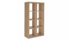 8 Cube Storage Unit Dark Oak Effect Habitat Squares - New Boxed *Damaged