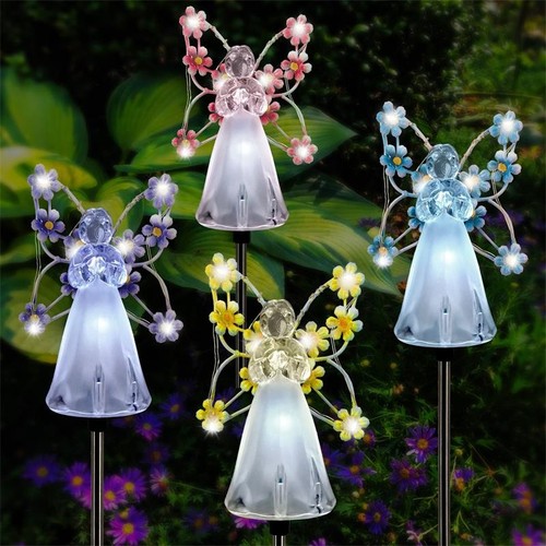Solar angel garden - solar, stake