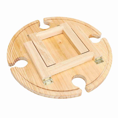 Wooden folding picnic table - wooden,