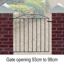 Metal garden gate black - garden,