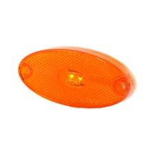 1 x Amber Orange Oval LED Side