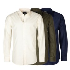 Men's Corduroy Cotton Buttoned Up Shirt Long Sleeved Country Shirts Men Rydale