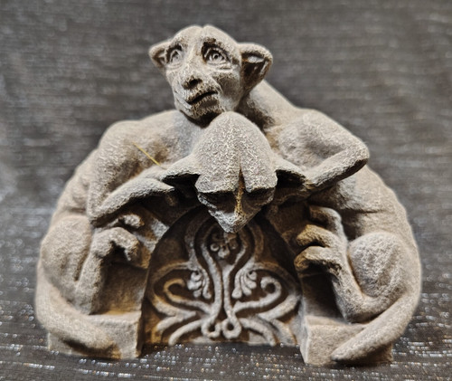 Miniature gargoyle mischief - miniature,, gargoyle,