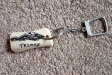 Tromso Keyring - Retro Norway Souvenir Sunny Mountains 5cm approx