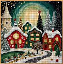 Printed Cross Stitch Kit 11 ct