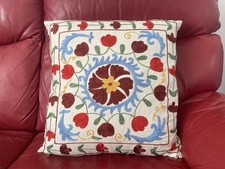 Hand embroidered suzani pillow
