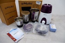 Bajaj Indian Mixer Grinder 3 Jars, Purple GX3701 Herculo, Ivora Rex 500 750W