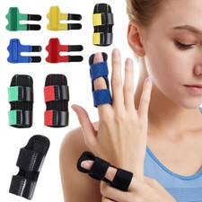 Finger Splint Support Pain Relief Brace Trigger Fixing Straightener Corrector UK