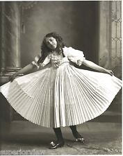 Vintage Dancing Girl Pleated Dance Dress Old Time Dancing Shoes Swirling Dress