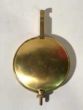 902a  Vintage Brass Mantle Clock Pendulum Weight 52mm Diameter 8cm Long