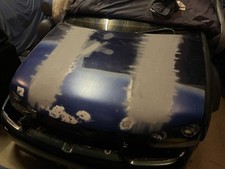 VW Golf MK4 custom Bad Boy Bonnet Metal Extended Smoothed Debagged