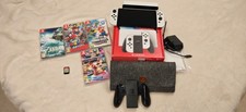 Nintendo Switch (OLED Model) 64Gb - White Bundle With 5 Games