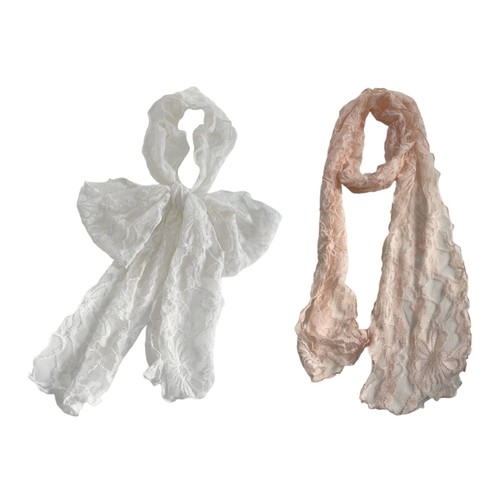 Elegant silk scarf lace - silk,
