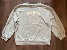 DaZy Bichon Frise Jumper Size XL 8 10 12 14 Green Cute Puppy Dog Sweatshirt