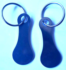 2pcs Trolley Coin Key Ring